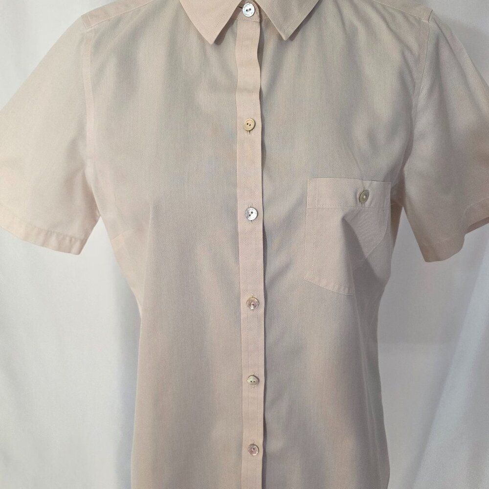 Foxcroft NYC Beige Rose Non-Iron Size 10 fitted Acessories not included   T579